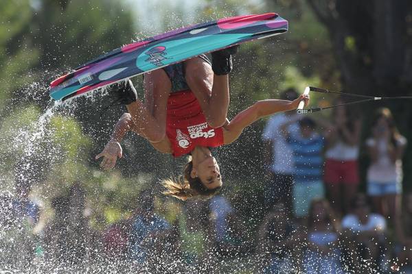 In azione per il wakeboard