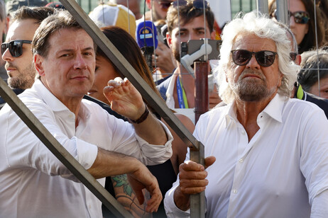 Giuseppe Conte e Beppe Grillo