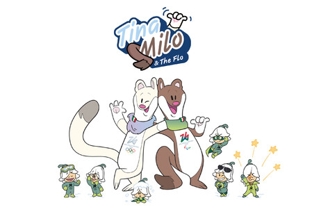 A Sanremo le mascotte di Milano Cortina 2026