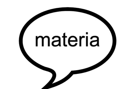 Parola della settimana: materia