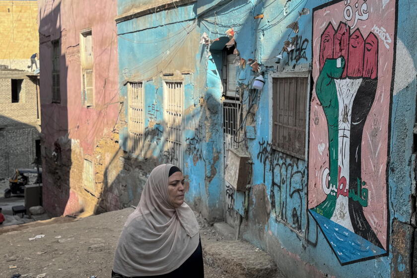 Cairo street art in solidarity with Palestinian people as October 7th anniversary approaches