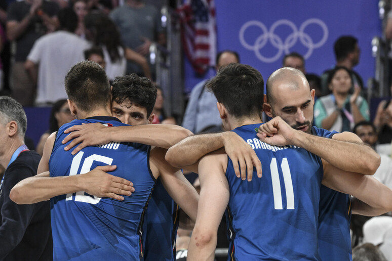 Gli azzurri della pallavolo - RIPRODUZIONE RISERVATA